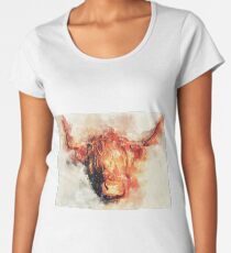 Scottish Highland Cow - Scottish Highland Cattle Women's Premium T-Shirt