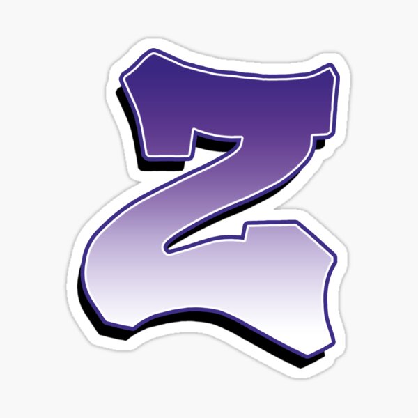 Letter Z - Purple Sticker