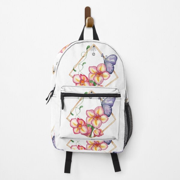 Item preview, Watercolour violet butterfly with pink flowers drowned for prints  designed and sold by Darya Bogatskaya79.
