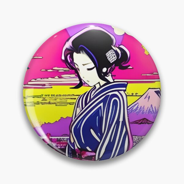 Item preview, Retro Anime Okiya: Traditional Japanese Architecture and Anime with Ukiyo-e Style  designed and sold by BobbysByBobby.