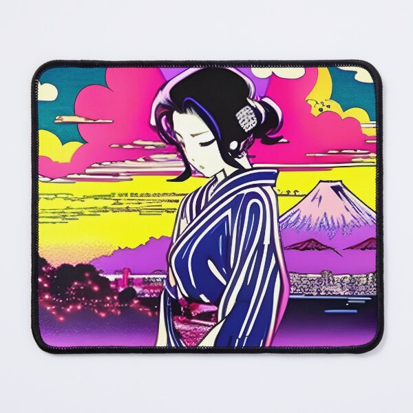 Item preview, Retro Anime Okiya: Traditional Japanese Architecture and Anime with Ukiyo-e Style  designed and sold by BobbysByBobby.