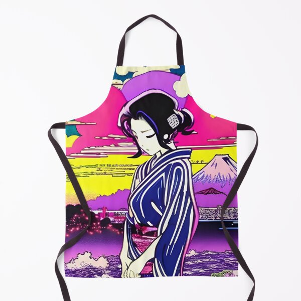 Item preview, Retro Anime Okiya: Traditional Japanese Architecture and Anime with Ukiyo-e Style designed and sold by BobbysByBobby.
