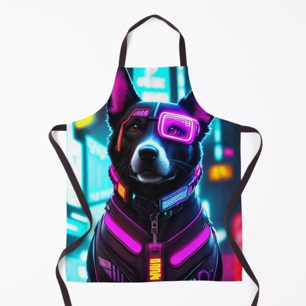 Item preview, Cyberpunk Dog Sci Fi Art designed and sold by CyberArtWorld.