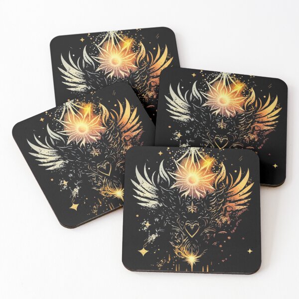 Item preview, Abstract Angel Wings with Stars and Swirls in a Cloud designed and sold by StephanieWard.