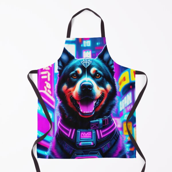 Item preview, Colorful Cyberpunk Dog designed and sold by CyberArtWorld.
