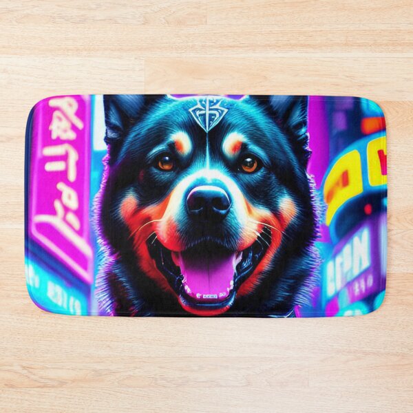 Item preview, Colorful Cyberpunk Dog designed and sold by CyberArtWorld.