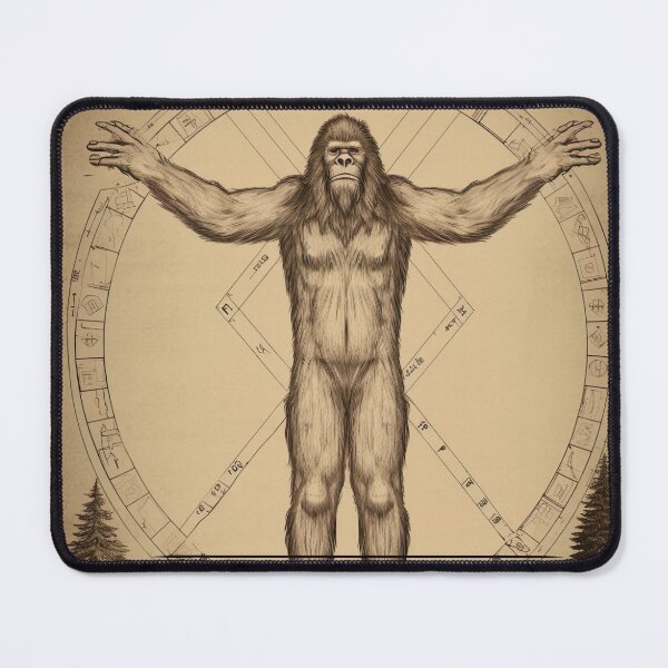 Item preview, Vitruvian Squatch designed and sold by Matt's Artificial Nature.
