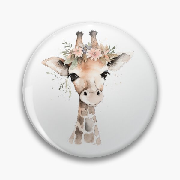 Item preview, Watercolor baby giraffe designed and sold by hjstudioo.