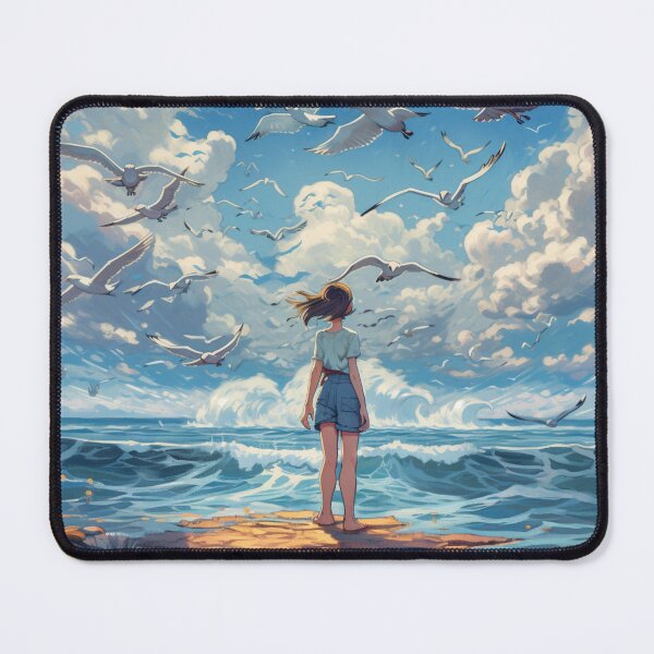 Item preview, Summer Girl in Cute Cartoon Style Painting" designed and sold by kfir marco.