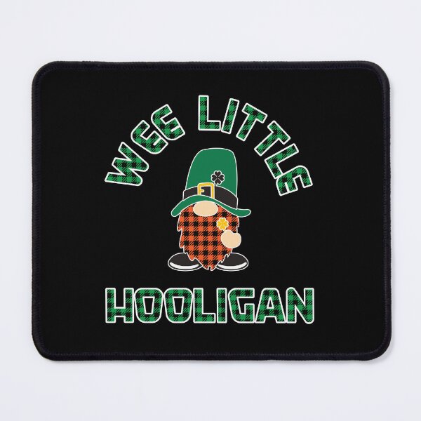 Item preview, Gnome Green Irish Ireland St Patrick's Day, Wee Little Hooligan, Plaid designed and sold by nk Threads.