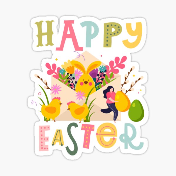 Item preview, Happy_Easter_Rabbit_Bunny_Cute_Spring_Eggs designed and sold by Infinirish.