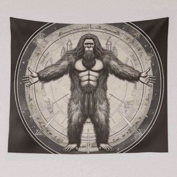 Item preview, Vitruvian Bigfoot designed and sold by Matt's Artificial Nature.