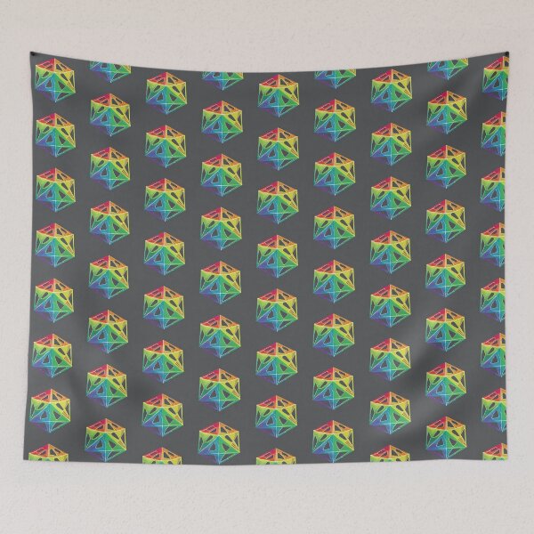 Item preview, Abstract Rainbow D20 designed and sold by MxA19.