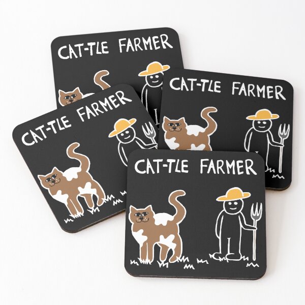 Item preview, Cattle Cat Farmer (White) designed and sold by Graograman.