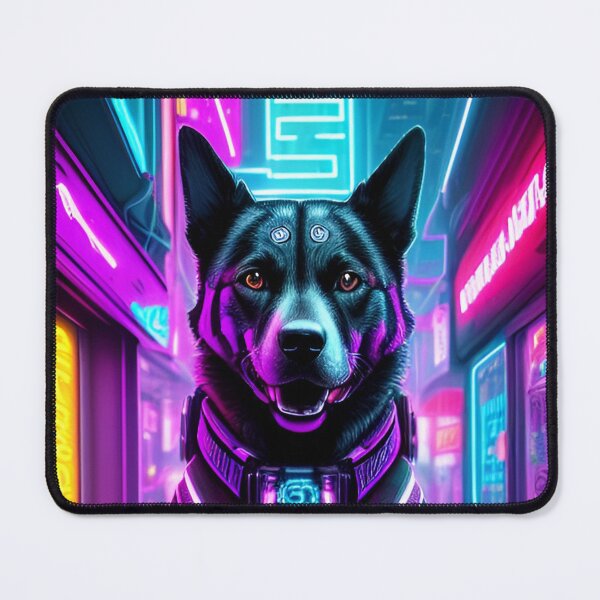 Item preview, Cyberpunk Futuristic Dog designed and sold by CyberArtWorld.
