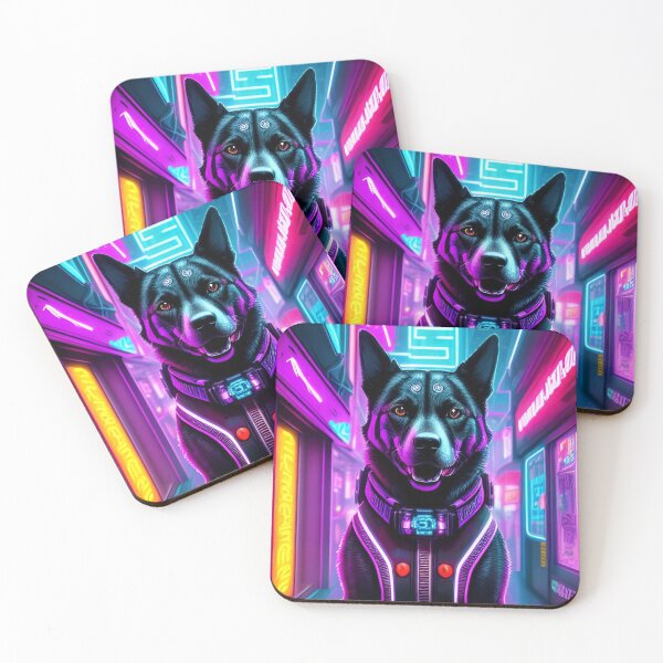 Item preview, Cyberpunk Futuristic Dog designed and sold by CyberArtWorld.