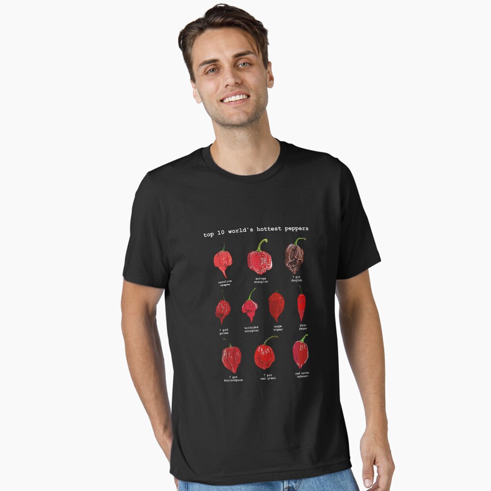 Top 10 World's Hottest Peppers Poster