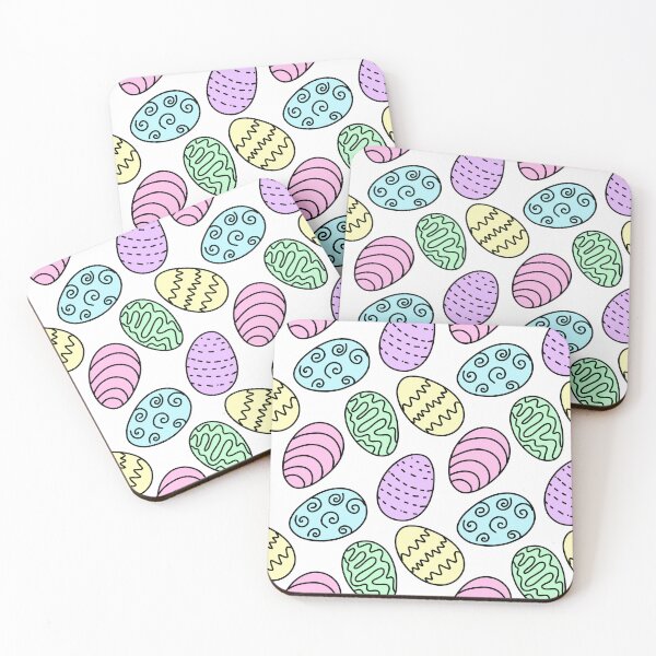 Item preview, Cute Pastel Colored Easter Eggs Holiday Doodle Design, made by EndlessEmporium  designed and sold by EndlessEmporium.