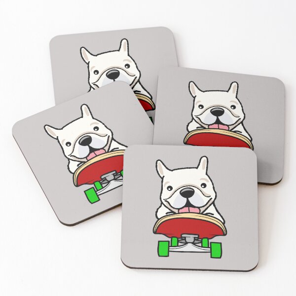 Item preview, French Bulldog on Skateboard designed and sold by AMERICANCHEEZ.