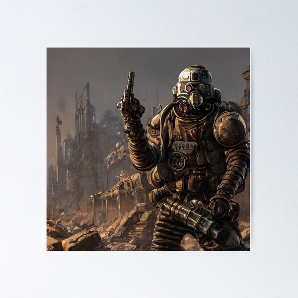 Item preview, Post apocalyptic soldier designed and sold by MacOramix.