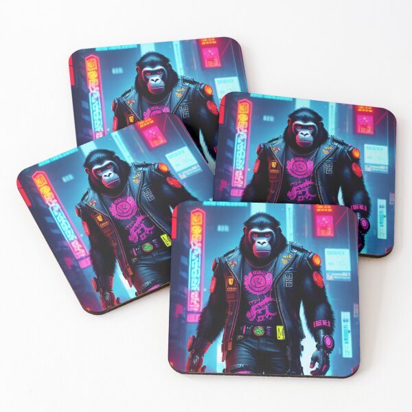 Item preview, Cyberpunk Monkey #1 designed and sold by CyberArtWorld.