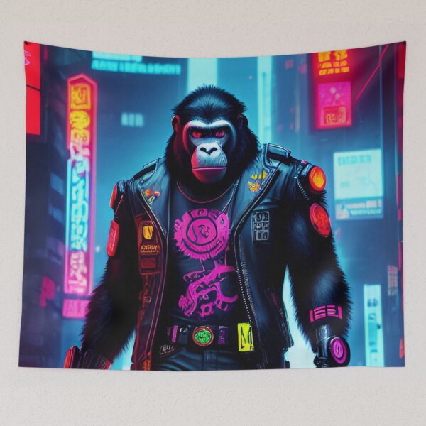 Item preview, Cyberpunk Monkey #1 designed and sold by CyberArtWorld.