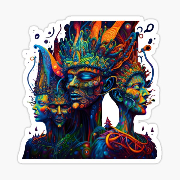 Item preview, Trippy DMT Elves designed and sold by VibrantView.