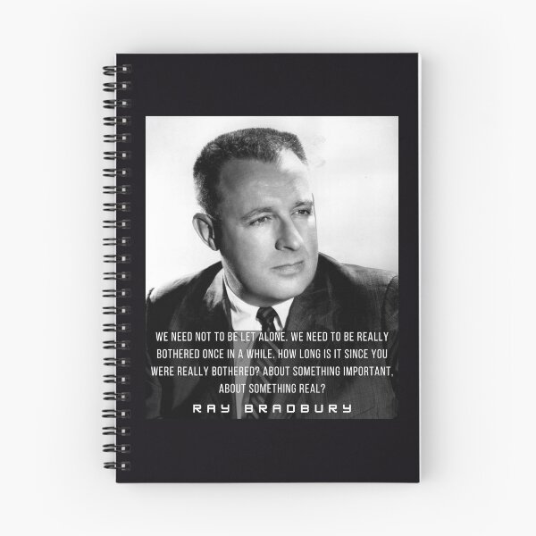 Item preview, Ray Bradbury portrait and quote: We need not to be let alone designed and sold by artbleed.