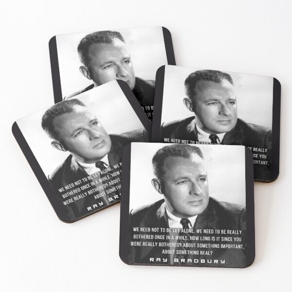 Item preview, Ray Bradbury portrait and quote: We need not to be let alone designed and sold by artbleed.
