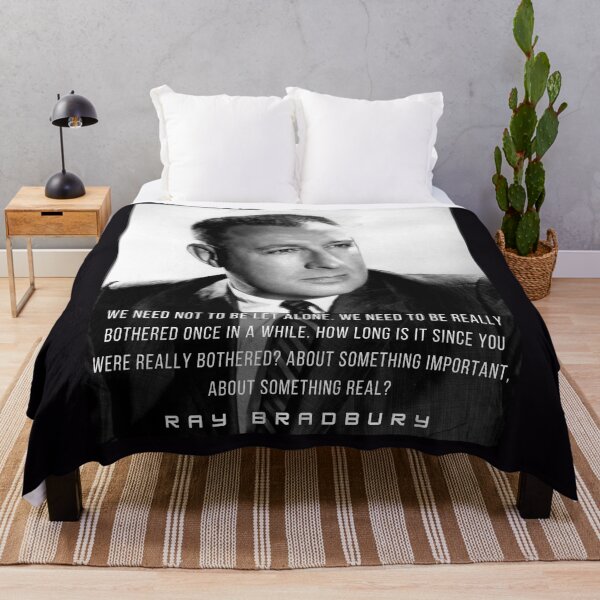 Item preview, Ray Bradbury portrait and quote: We need not to be let alone designed and sold by artbleed.