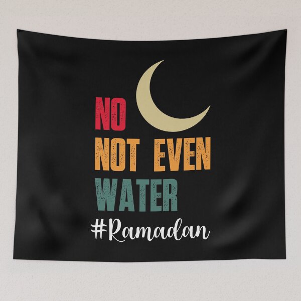 Item preview, Ramadan Kareem No Not Even Water Crescent retro vintage style designed and sold by SIMPLINZ.