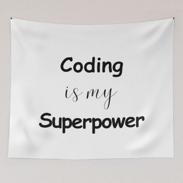 Item preview, Coding is my superpower - programmer - developer  designed and sold by TeePassion.