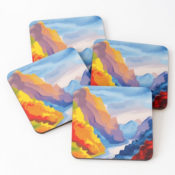 Item preview, Mountain landscape painted with paints designed and sold by brandway.