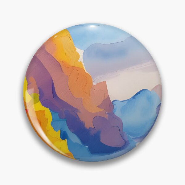 Artikelvorschau, Mountain landscape painted with paints entworfen und verkauft von brandway.