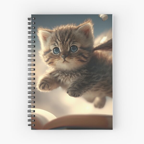Item preview, Cute Kitten flying  designed and sold by FireFXStudio.