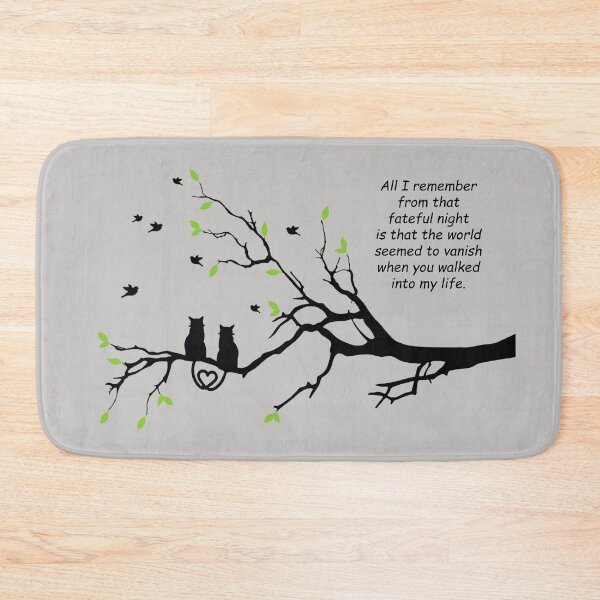 Item preview, Cats on a branch: All I remember from that fateful night is that the world seemed to vanish when you walked into my life.  designed and sold by SomeGuyLou.