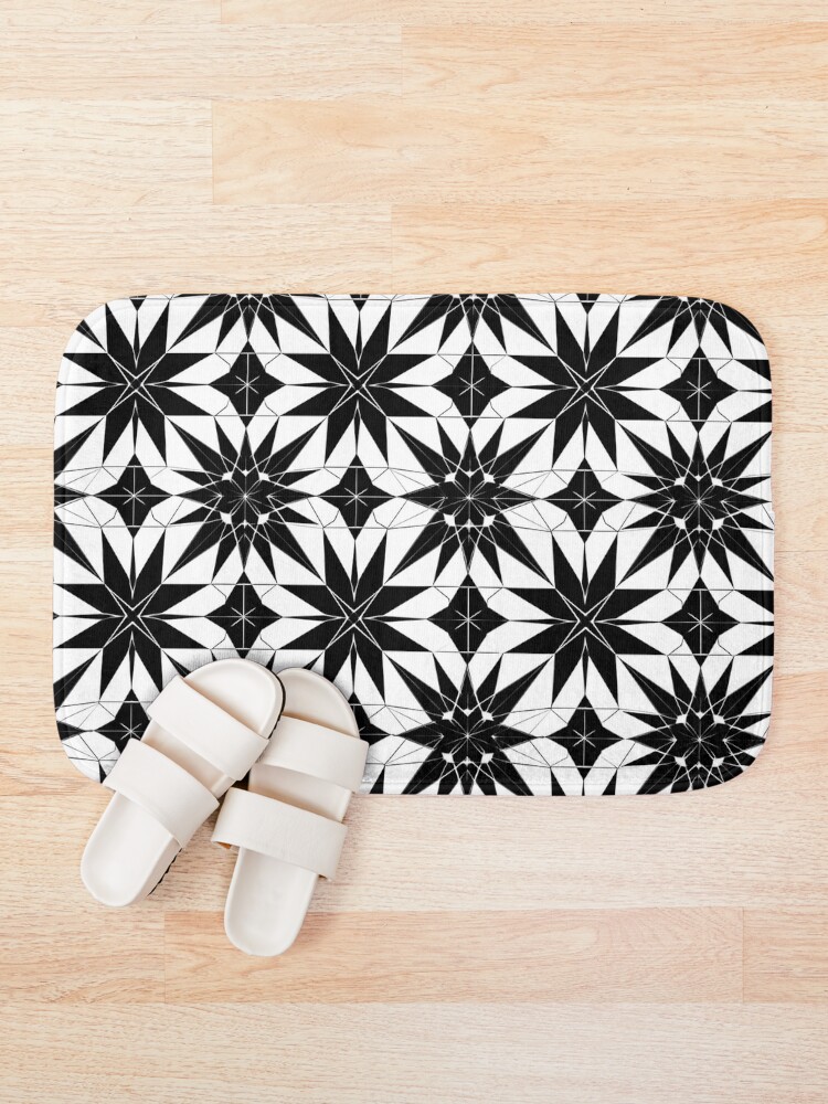 Thumbnail 1 of 6, Bath Mat, Pattern - Spiked designed and sold by Staceys-Secrets.