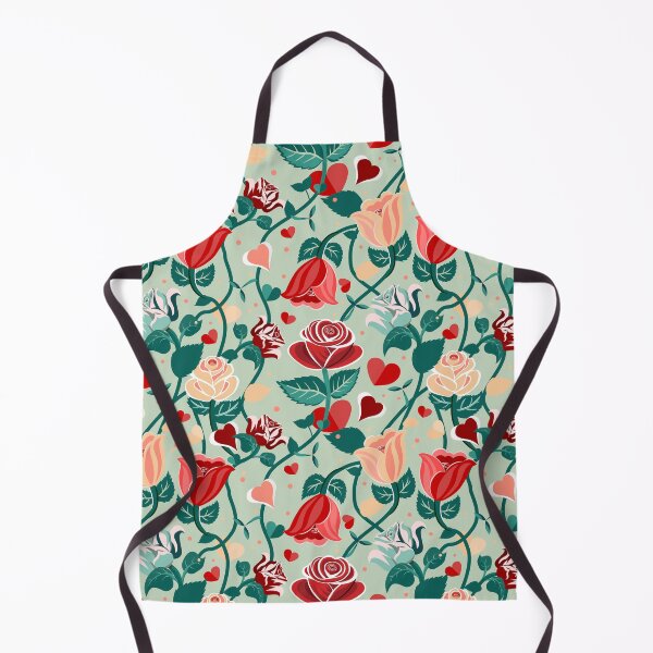 Item preview, Cute Mix Colours Rose Flowers with Green Leaves Light Green Pattern designed and sold by Moyanana.