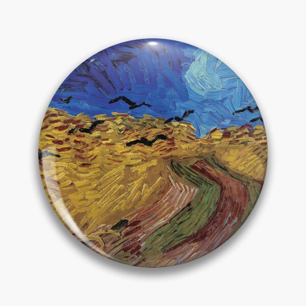 Item preview, Vincent van Gogh's Wheatfield with Crows (1890) famous landscape painting | Contrast designed and sold by Oliveirallan.
