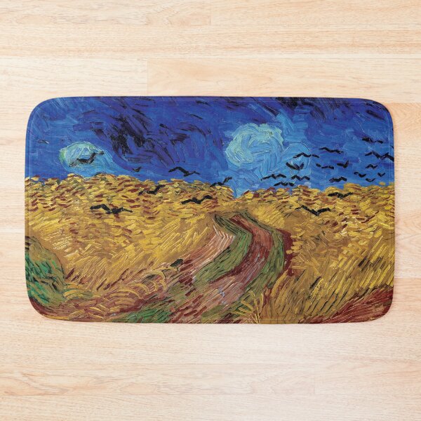 Item preview, Vincent van Gogh's Wheatfield with Crows (1890) famous landscape painting | Contrast designed and sold by Oliveirallan.