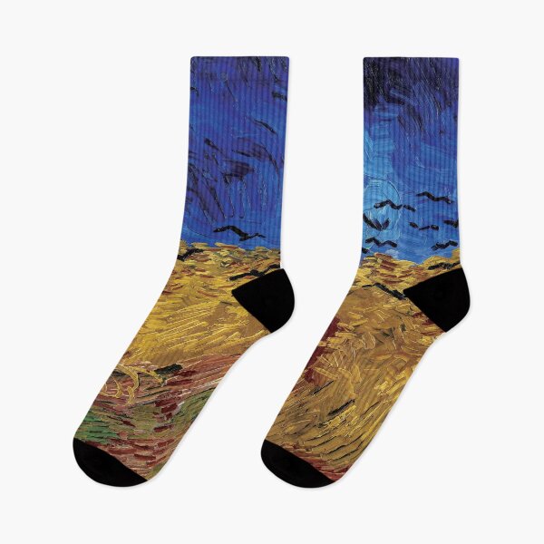 Item preview, Vincent van Gogh's Wheatfield with Crows (1890) famous landscape painting | Contrast designed and sold by Oliveirallan.