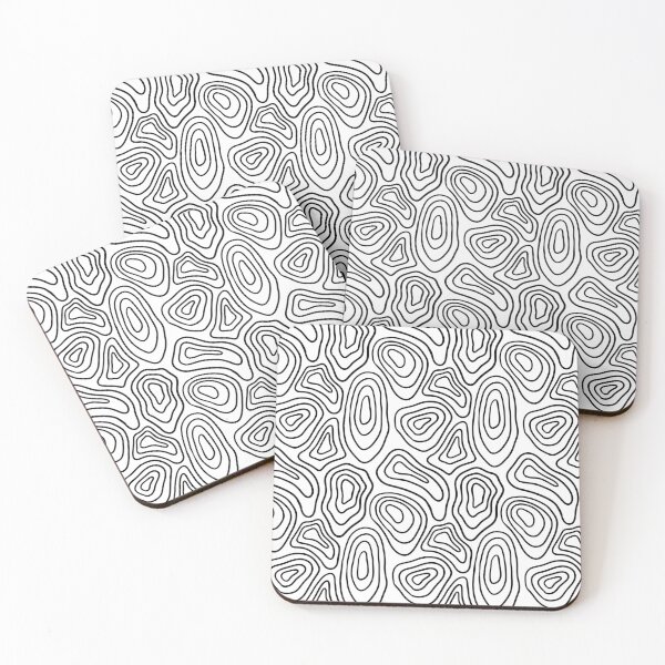 Item preview, Black and White Minimalist Geode Drawing designed and sold by velvetearth.