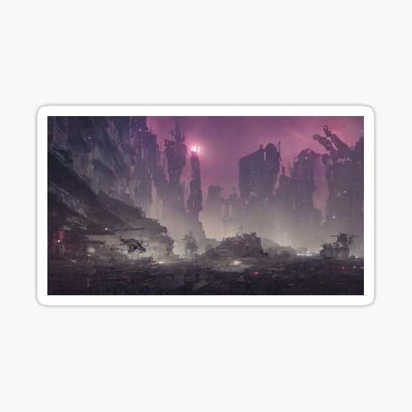 Item preview, Garbage cyberpunk city designed and sold by MacOramix.