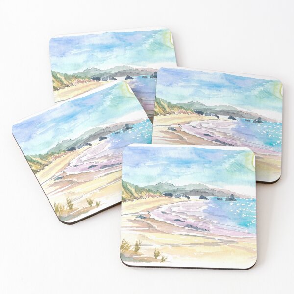 Item preview, Cannon Beach Oregon View of Ocean with Waves and Dunes designed and sold by artshop77.