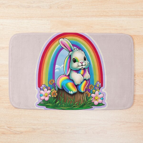 Artikelvorschau, Cute Rainbow Easter Bunny entworfen und verkauft von RoboRembrandt.