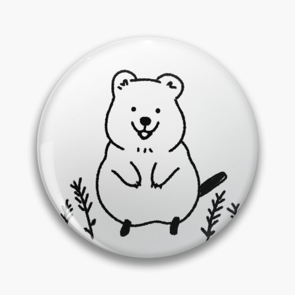 Item preview, minimalist happy quokka designed and sold by Sophieeeeehu.