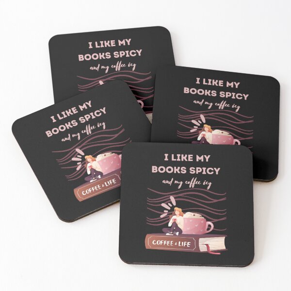 Item preview, I like my books spicy and my coffee icy designed and sold by ZubiyaArt.