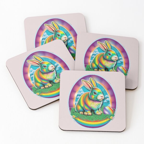 Item preview, Cute Rainbow Easter Bunny designed and sold by RoboRembrandt.