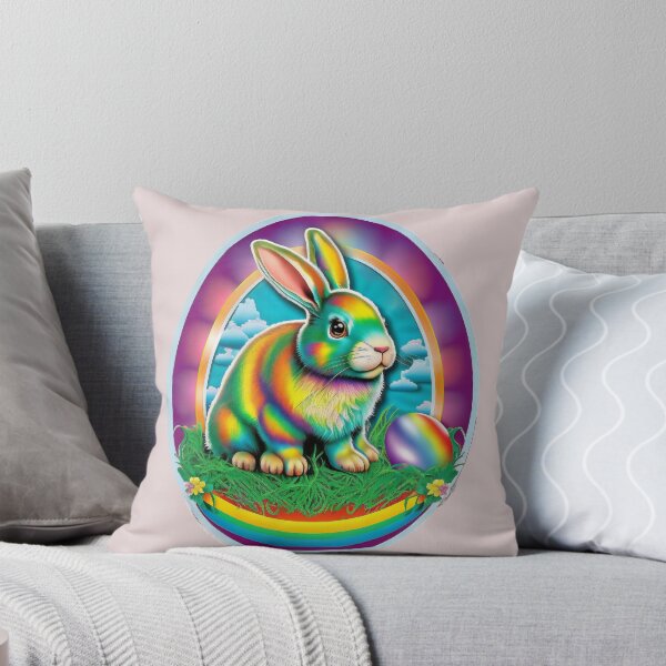 Item preview, Cute Rainbow Easter Bunny designed and sold by RoboRembrandt.