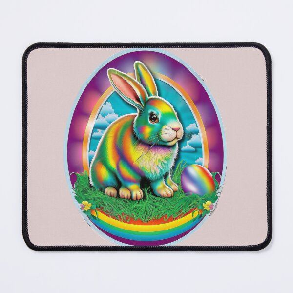 Item preview, Cute Rainbow Easter Bunny designed and sold by RoboRembrandt.